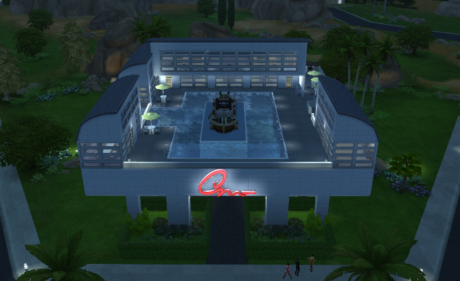 Sims 4 Shopping Center with parking lot by erfadk at Mod The Sims