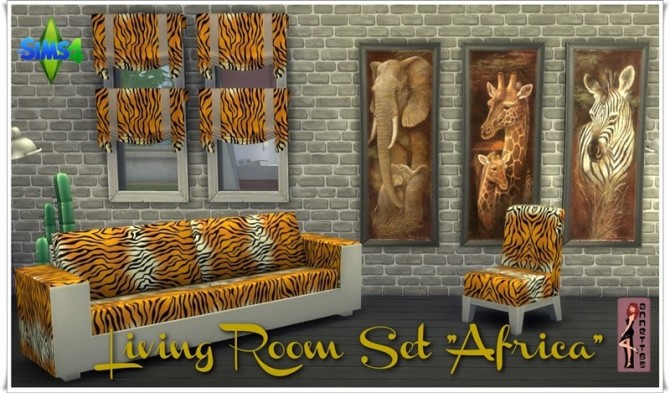 Sims 4 Africa Living Room Set at Annett’s Sims 4 Welt