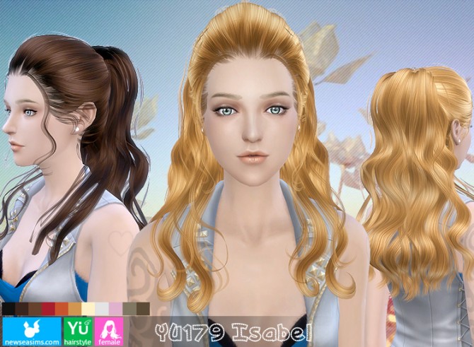Sims 4 YU179 Isabel hair (Pay) at Newsea Sims 4