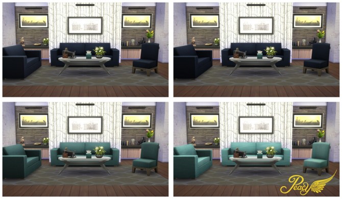 Sims 4 Feel That Fabric Sofa Set by Peacemaker IC at Simsational Designs