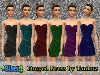 Draped Dress at Tankuz Sims4