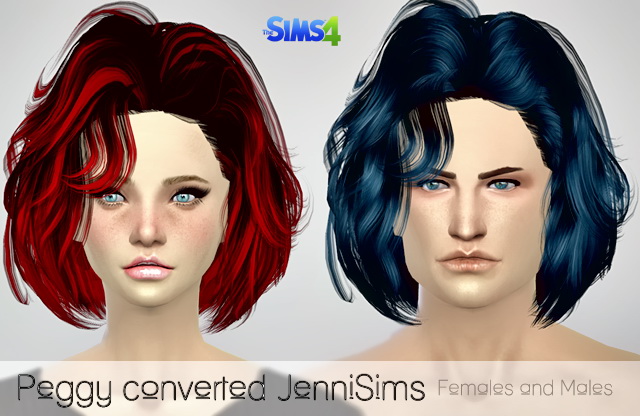 Sims 4 Peggys hairs conversions at Jenni Sims