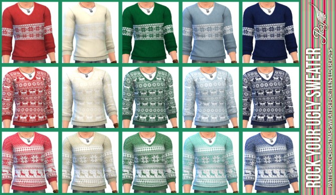 Sims 4 Rock Your Ugly Sweater at Simsational Designs