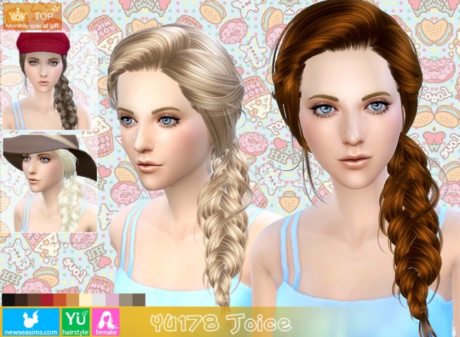 Sims 4 YU178 Joice hair (Pay) at Newsea Sims 4