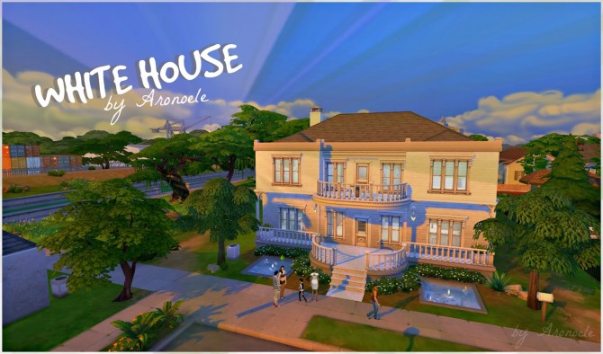 Sims 4 White house at Aronoele Sims4