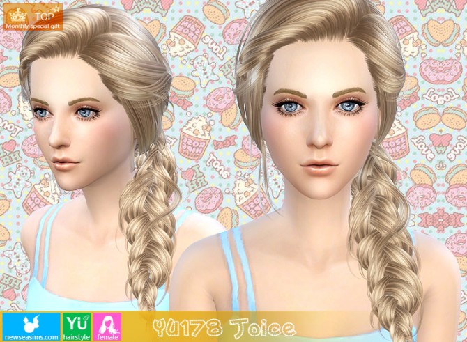Sims 4 YU178 Joice hair (Pay) at Newsea Sims 4