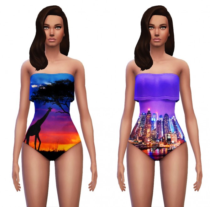 Sims 4 Ruffle Swimwear/Beachwear at Sim4ny