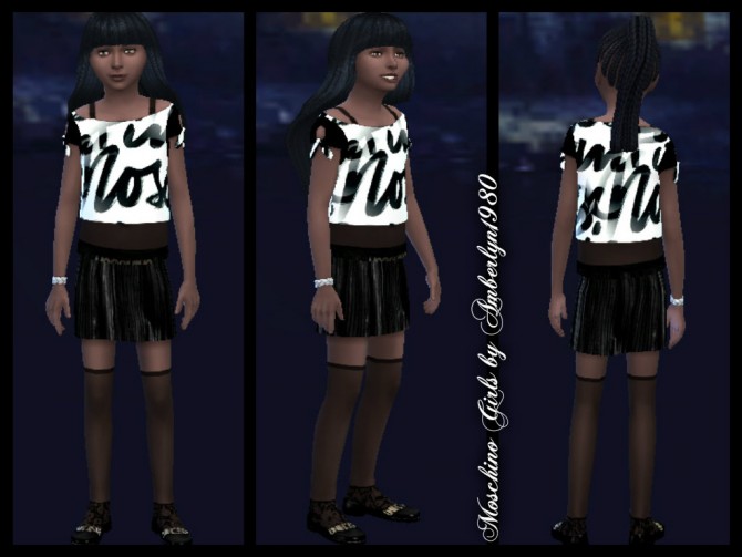 Sims 4 Designer clothes for little girls at Amberlyn Designs