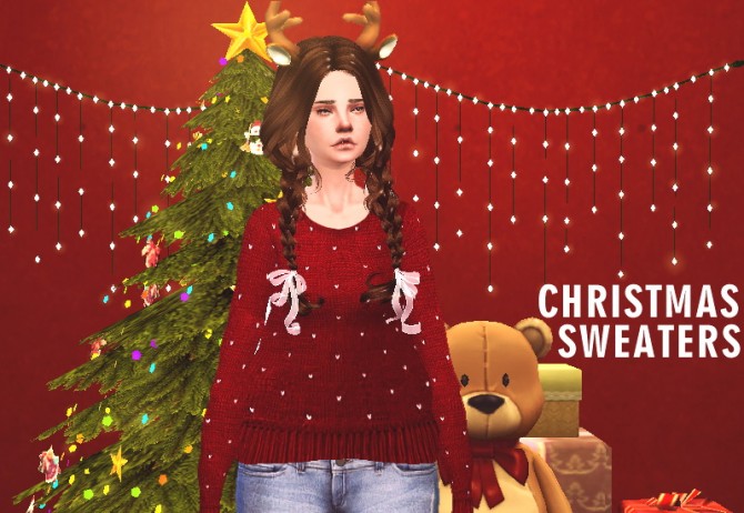 Sims 4 Christmas Sweaters Set at Puresims