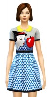 Snow White Inspired Dress at Sim4ny