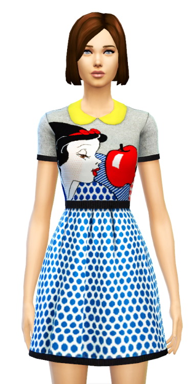 Sims 4 Snow White Inspired Dress at Sim4ny