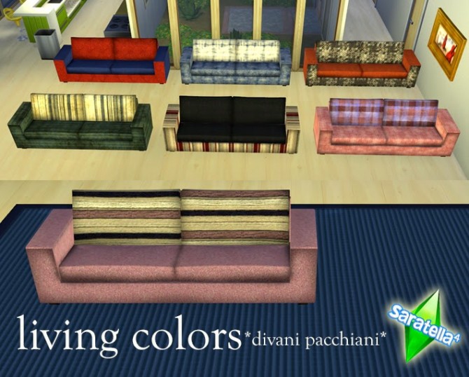 Sims 4 Sofa recolors at Saratella’s Place