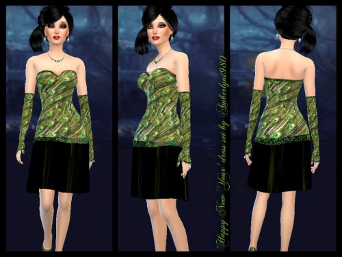 Sims 4 Happy New Year dresses at Amberlyn Designs