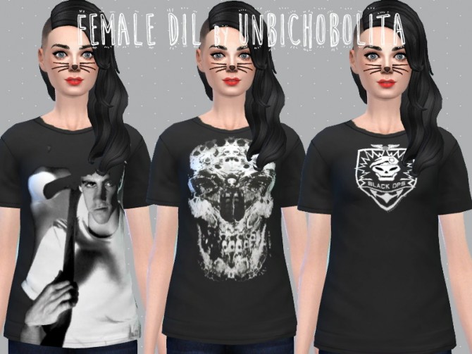 Sims 4 Female Dil t shirts at Un bichobolita