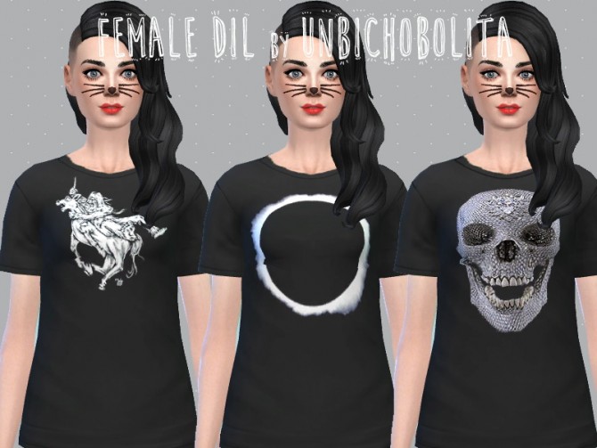 Sims 4 Female Dil t shirts at Un bichobolita
