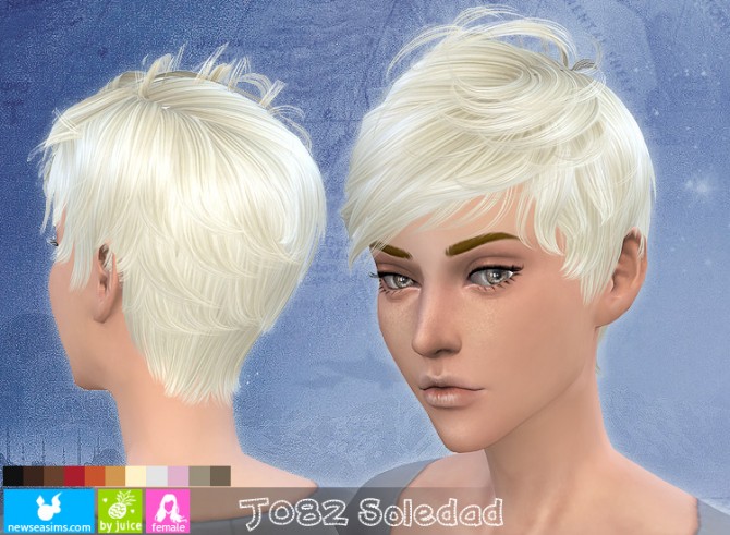 Sims 4 J082 Soledad hair (Pay) at Newsea Sims 4