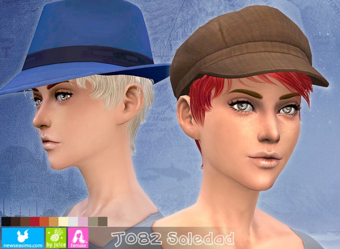 Sims 4 J082 Soledad hair (Pay) at Newsea Sims 4