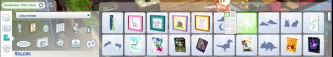 Sims 4 Snowflakes wall decal at Simply Simming