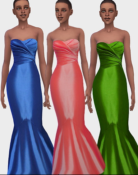 Sims 4 Mermaid dress at Ecoast