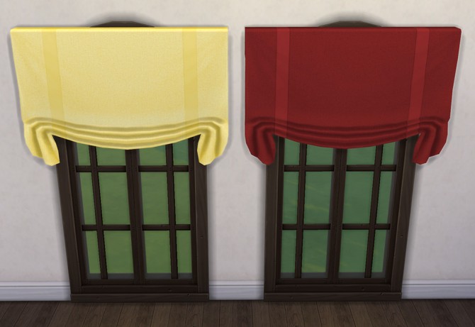 Sims 4 Curtains 2x9 texture overrides at Saudade Sims