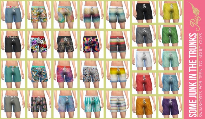 Sims 4 Male swimshorts at Simsational Designs
