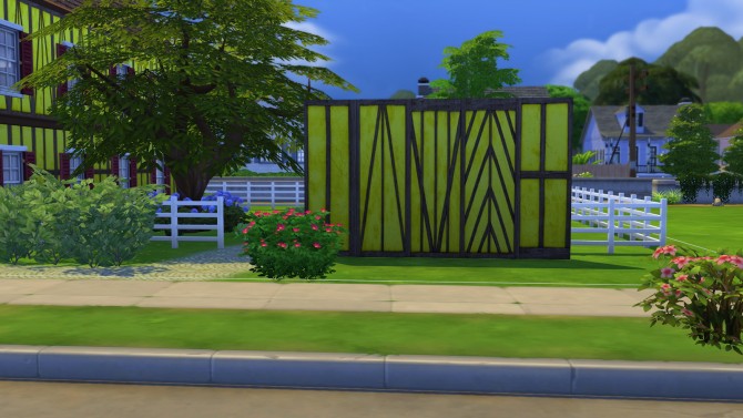 Sims 4 Yellow Alsace walls at Meinkatz Creations