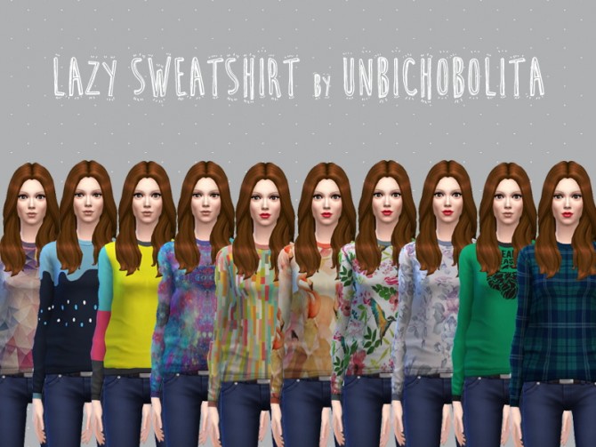 Sims 4 Lazy sweetshirt at Un bichobolita