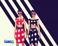 Cropped Retro outfit at Sims 4 Ego