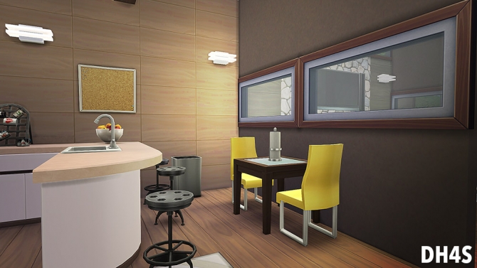 Sims 4 Pièce tout en un : Wood & Modernity house at DH4S