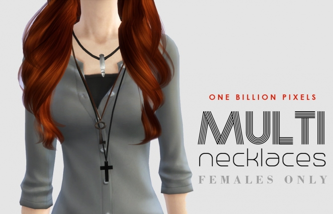 Sims 4 Multi Necklaces 1 for females at One Billion Pixels