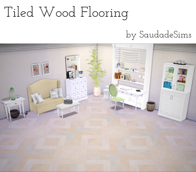Sims 4 Tiled wood flooring at Saudade Sims