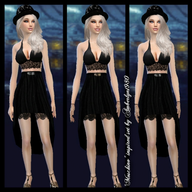 Sims 4 Skirt and top set at Amberlyn Designs