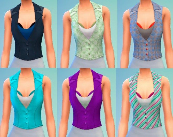 Sims 4 Simple Vest by Kiara at My Stuff