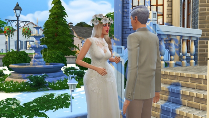 Sims 4 Wedding dress at In a bad Romance