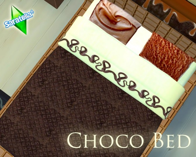 Sims 4 Choco Bed at Saratella’s Place