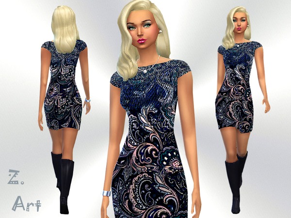 Sims 4 Jeans Dress by Zuckerschnute20 at TSR