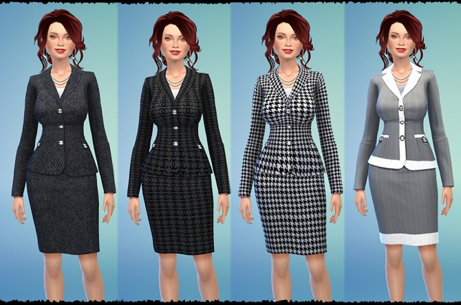 Sims 4 Skirt suit at Tacha 75