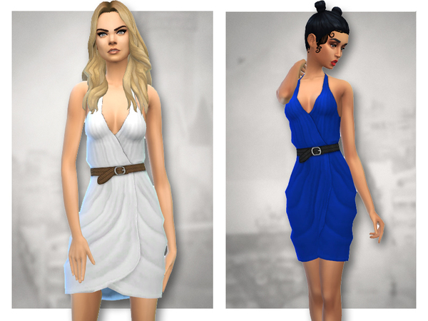 Sims 4 Kaylynn Dress by Sentate at TSR