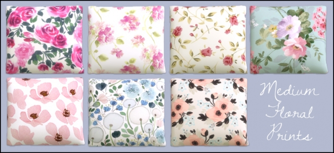 Sims 4 Floral cushions at Martine’s Simblr