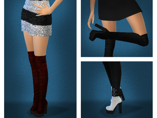 Sims 4 Payne Boots by Sentate at TSR