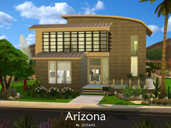 Sims 4 Arizona house by Jotape at TSR