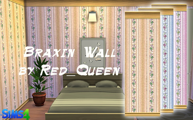 Sims 4 Braxin Wall by Red Queen at ihelensims