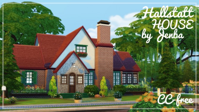 Sims 4 Hallstatt House CC free at Jenba Sims