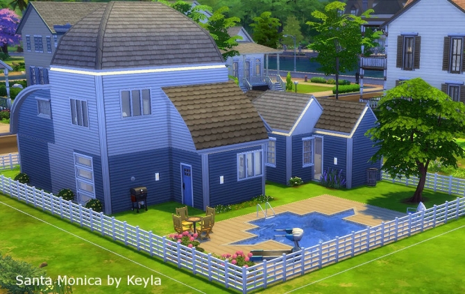 Sims 4 Santa Monica house by Keyla Sims