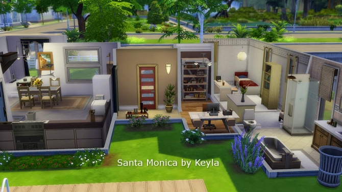 Sims 4 Santa Monica house by Keyla Sims