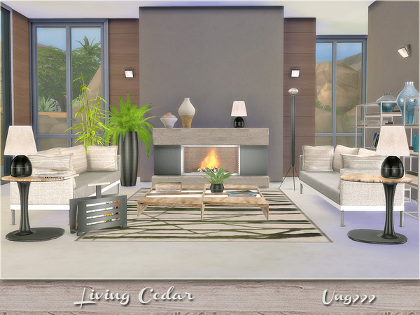 Sims 4 Living Cedar by ung999 at TSR