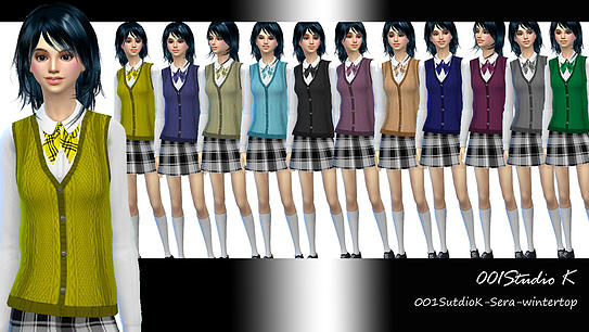 Sims 4 Uniforms, dresses... at Studio K Creation