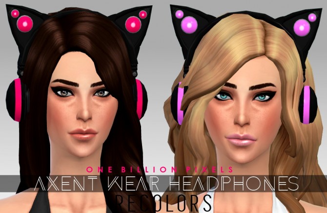 Sims 4 Axent Wear Headphones Recolors at One Billion Pixels