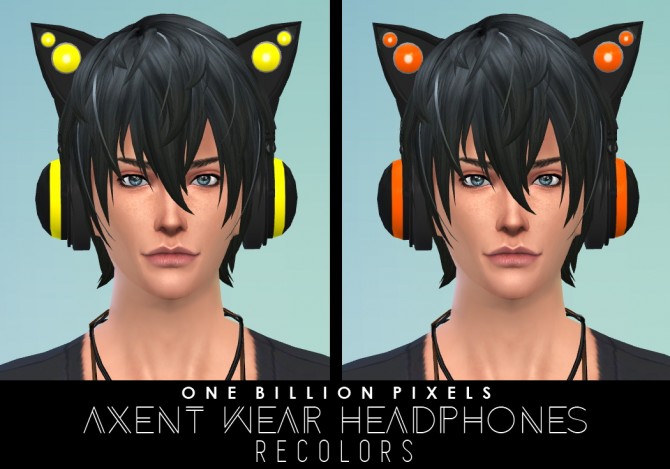 Sims 4 Axent Wear Headphones Recolors at One Billion Pixels