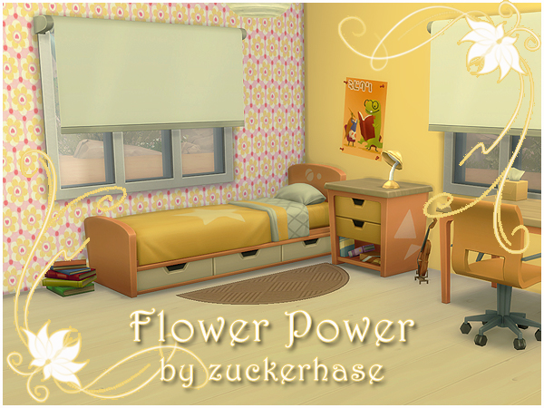 Sims 4 Flower Power walls by zuckerhase at Akisima